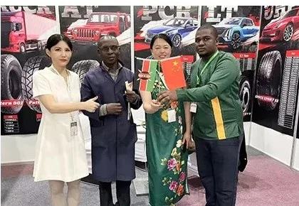 Team with visiting buyers