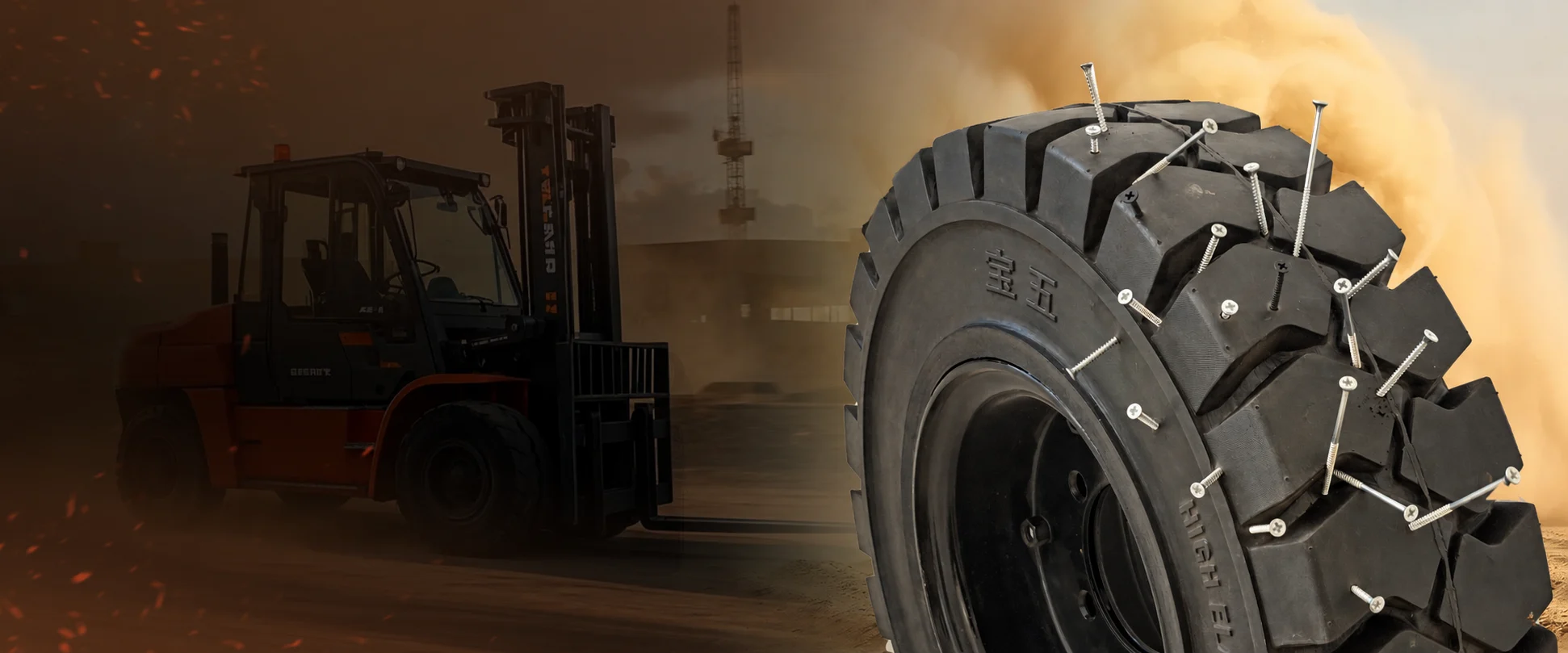 Industrial tire application